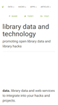 Mobile Screenshot of librarieshacked.org